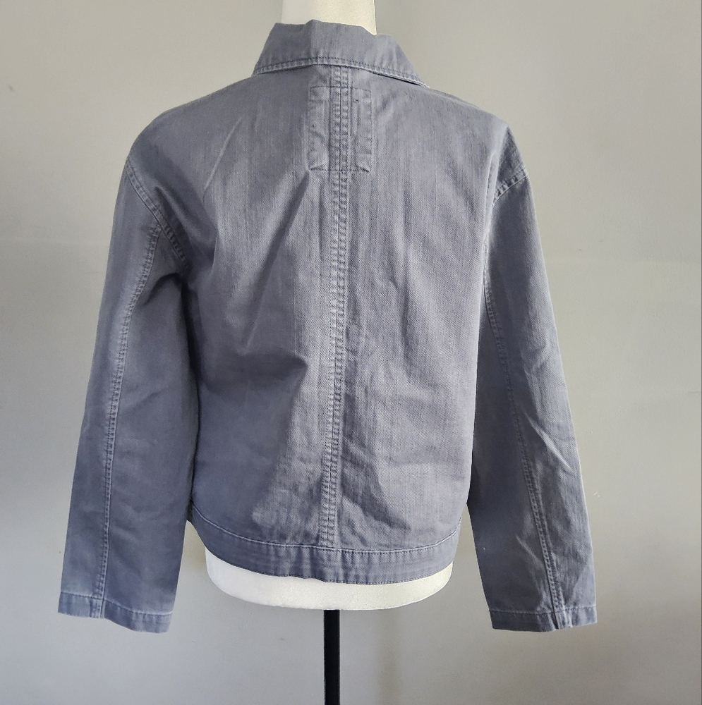 Gray Button-Up Jacket - Picture 2 of 4